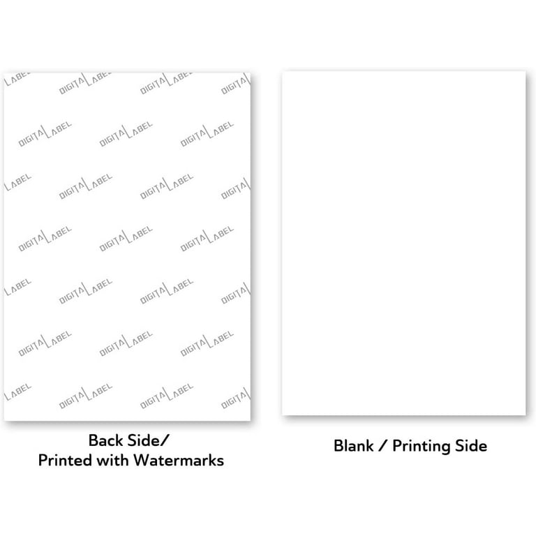 A-SUB 25 Sheets Printable Vinyl Sticker Paper for Inkjet Printer, Glossy  White 8.5X11 In Waterproof Full Sheet Label Paper for DIY Any Sticker You  Like : : Office Products