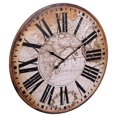thumbnail image 3 of Truu Design Grande Horloge Murale Décorative Vintage, 3 of 3