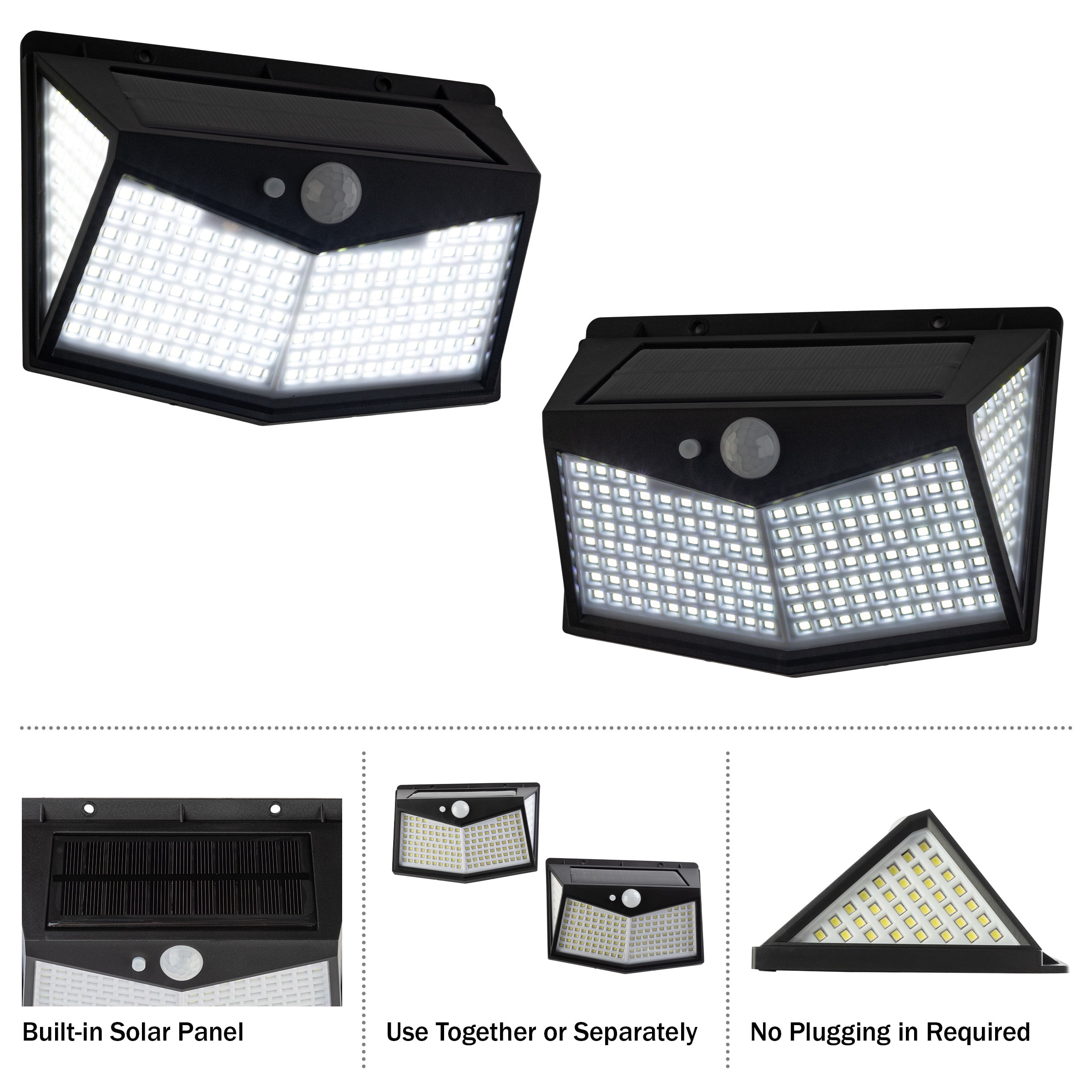 Pure Garden Outdoor Solar Lights 2-Pack