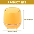 thumbnail image 2 of OUNONA  Mini Trash Can Waste Bin Outdoor Garbage with Lid Office Yellow, 2 of 8