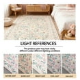 thumbnail image 7 of Washable Area Rug 8'x10', Soft Floral Bedroom Rug, Bohemian Non-slip Living Room Rug, Pink Floral, 7 of 7