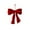 Red, variant on Red Velvet Garland Bow, Small Christmas Bows Christmas Decoration Ribbon, Bow Ornaments Garland Twist Bows for Gift Wrapping, Holiday Winter Decorations, Home Gatherings (Medium 7.87 x 7.09 inches)