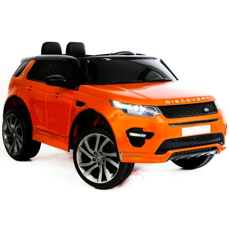 12V powered ride on car Land Rover Discovery For Kids with MP4 Touch screen Remote Control Opening doors LED lights Leather Seat - (Best Year Land Rover Discovery)
