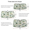 thumbnail image 5 of WOBOGO Dwarf in Green Hat Pattern Car Windshield Sunshades Autopilot Lightweight Accordion Sun Visor 53×23.5in, 5 of 8