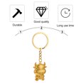 1 Set Lovely Ox Shape Keychains Creative New Year Gift Key Pendants Key