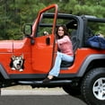 thumbnail image 2 of Dog Window Sticker Car Sticker Dog Decal Realistic Pet Sticker Funny Animal 3D Husky Toilet Map Wall 2, 2 of 5