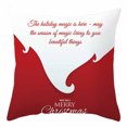 thumbnail image 2 of Fiudx Funda de Almohada Navideña, Suave Terciopelo Color Melocotón, Diseño Cuadrado, Versátil para Decorar El Sofá de La Oficina, Ideal para Fiestas, Fácil de Lavar, 45 X 45 Cm., 2 of 2