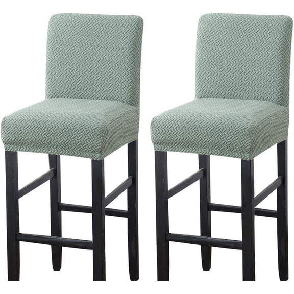 2 Pack Stretch Bar Stool Covers Counter Stool Pub Chair Slipcover Cafe Barstool Slipcover Removable Furniture Chair Seat Cover Bottom for Dining Room Kitchen