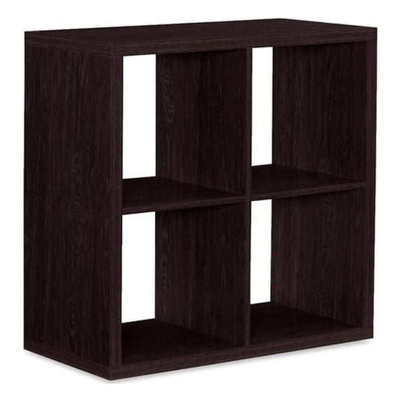 Riverbay Furniture Wood Espresso Storage Cabinet Rectangular 30.08"W x 14.57"D x 30"H Assembled