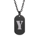 thumbnail image 2 of Collar Hombre de Inicial Letra A LUCKMAN, Acero Inoxidable Color Negro, Modelo Dylan negro UNITALLA, 2 of 7