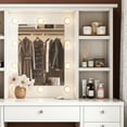 thumbnail image 3 of Office furniture Copier Cabinet white 2 door steel copier stand mobile pedestal file Printer Stand, 3 of 7