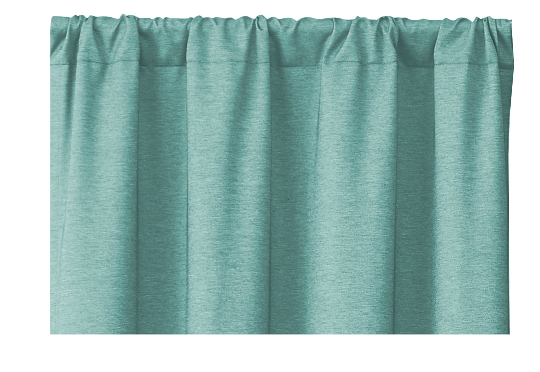 (2 pack) Your Zone Blackout Curtain Panel Pair, Set of 2, Chambray Turquoise, 38 in x 84 in