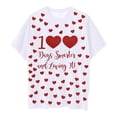 thumbnail image 4 of XEGLSBU Christmas Shirts for Girls Size 8 Girls Casual Short Sleeve T Shirt with Prints Loose Fit Round Neck Top for Back to School White Size 140, 4 of 4