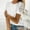 #2-White, variant on Womens Tops,Summer Tops for Women Trendy,Women Ladies Solid Short Sleeve O-neck Pullover Lace Tops Shirts Blouse