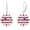 Sunflower, variant on American Flag Drop Earrings 925 Sterling Silver Patriotic Earrings Star Dangle Earrings 4th of July Independence Day Gifts for Women
