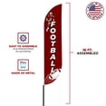 thumbnail image 3 of Football Feather flag for Outdoor by Mavis Print | 11.5 FEET Long Polyester Outdoor Banner Flag for Easy Hang | HD Print Swooper I Flag Only forFootball Promotion | Made in USA I Flag Only, 3 of 5