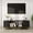 Black#3, variant on Entertainment Centers, Functional 4-Door TV Cabinet - 2 Storage Spaces, Adjustable Shelves, Ideal for Living Room Organization, Chestnut, Chestnut TV Stands With Storage,Small TV Stands