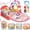 Pink, variant on Caunedy Baby Play Mat Gym,Funny Play Piano Tummy Time Activity Mat with 5 Infant Sensory Toys,Music,Boy & Girl Gifts for Newborns 0-12 Months