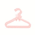 thumbnail image 2 of CuiLiyq 2 Pcs Pearl Beaded Clothes Hanger, Mini Pearl Beads Small Metal Clothes Hangers with Ribbon Decor, for Small Pet Dog Cat (Pink), 2 of 6