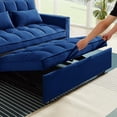 thumbnail image 7 of DEALTOPS Loveseat Sleeper Sofa Bed, Pull-Out Couch - Full Size Blue, 7 of 7