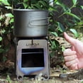 thumbnail image 4 of Horno de exterior Estufa de titanio portátil para acampar Lixada Estufa de leña plegable ligera Estu Lixada Horno de exterior, 4 of 7