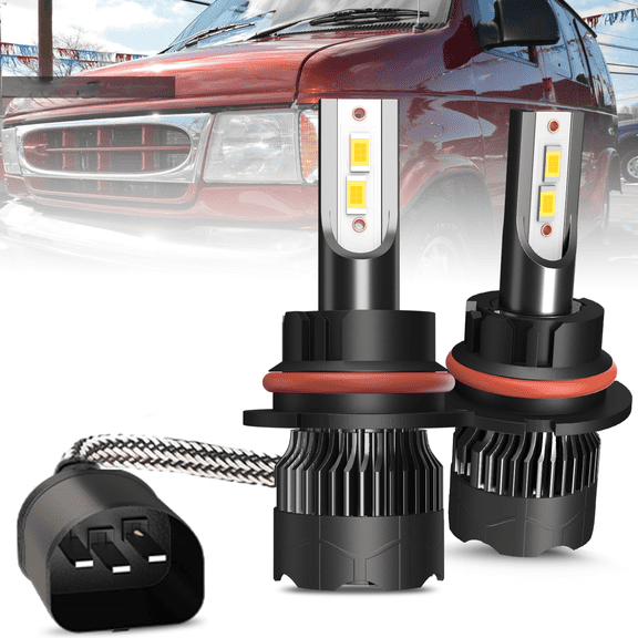 For Ford Econoline E150-E450 1995-2007 - 9007 LED Headlight Bulbs Hi-Low Beam