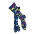thumbnail image 4 of KLL Cartoon Shark Print Cool Socks Men's Women's Crew Socks Funny Crazy Novelty Stockings, 4 of 8