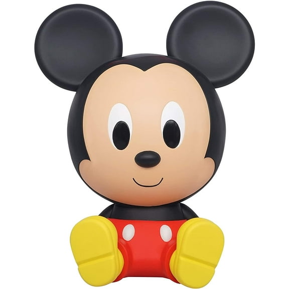 8" Disney Mickey Mouse Piggy Bank for Kids/Adults Cute Sitting Money Jar