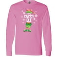 thumbnail image 3 of Inktastic Funny Christmas I'm the Sassy Elf with Shoes and Hat Long Sleeve T-Shirt, 3 of 5