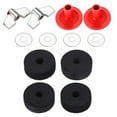 thumbnail image 5 of 13Pcs Drum Cymbals Felt Pads Nonslip Felt Set Include Wing Nut & Washers & Plastic Cymbals Sleeves for Drum Set Enduring, 5 of 8