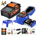 thumbnail image 1 of D YEDEMC SM&MM Automatic Intelligent Optical Fiber Fusion Splicer Optical Fiber Welding Splicing Machine (Ai-9) & Fiber Cleaver Kit â€¦ (Blue_Box_Ai-9), 1 of 4