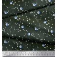 thumbnail image 3 of Soimoi polyester Crepe Fabric Moon & Galaxy Print Fabric by the Yard 42 Inch Wide, 3 of 5