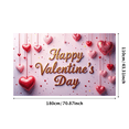 thumbnail image 3 of LUUFILx Valentine's Day Love Backdrop Cupid Heart Banner Wedding Party Decoration Celebration Photography Prop Romantic Background, 3 of 8
