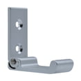 thumbnail image 1 of Perchero de pared plegable de aluminio de 4 piezas, percha multifuncional plegable con esquinas redondeadas para auriculares, mochilas, baño (plata noble), 1 of 5