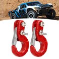 thumbnail image 4 of RC Trailer Hooks, Aluminum Alloy Standard Size Firm Structure Traction Rope Hook Easy Installation 2PCS  For 1/10 Remote Control Cars Red,Blue,Black, 4 of 8