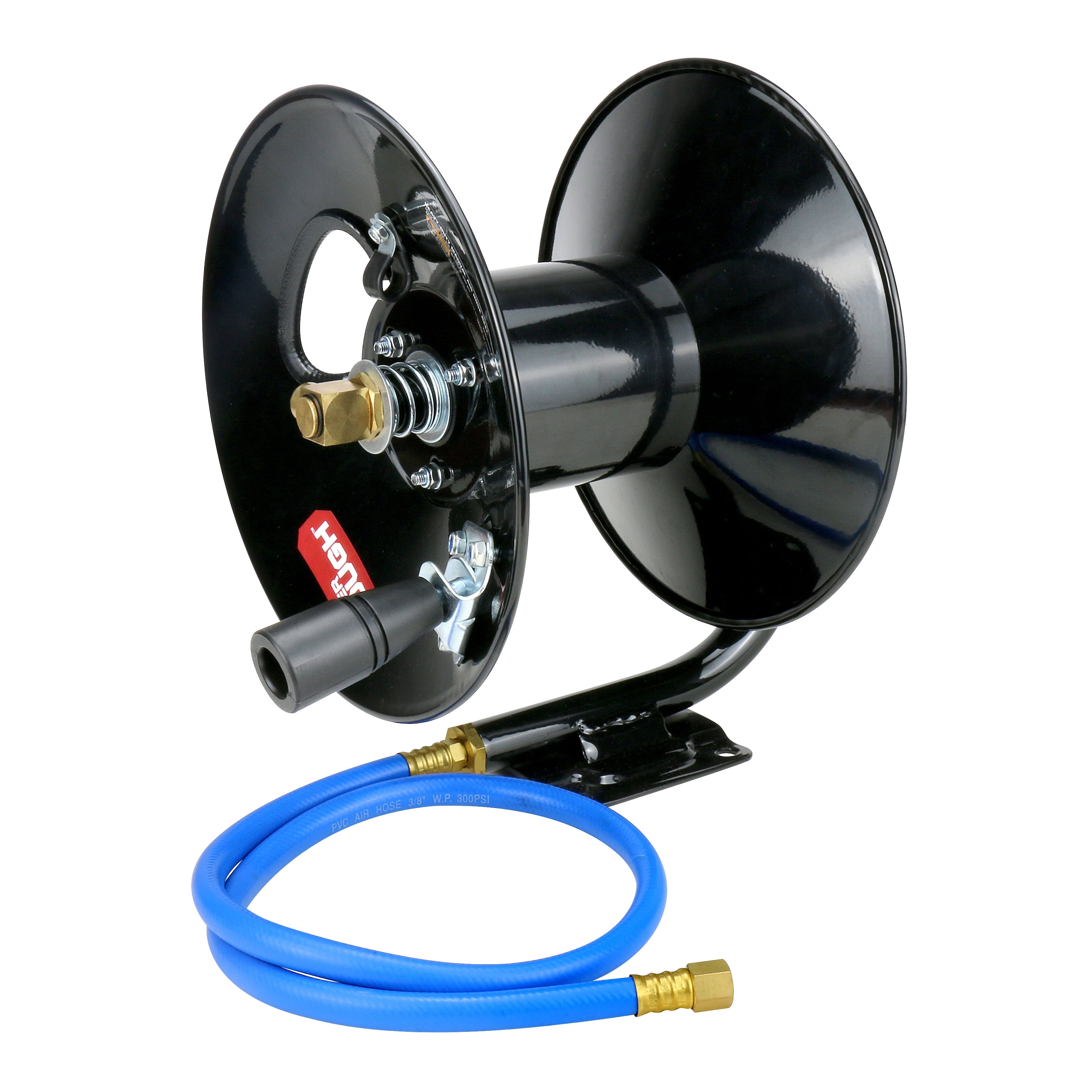 Hyper Tough Heavy-Duty Manual Air Hose Reel, 3ft Lead in Hose Included