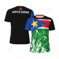 thumbnail image 2 of Exclusive design South Sudan Flag Grain 3D Printed Men For Running Bike Soccer Tennis Fitness Sports tshirt Mesh Short T-shirt, 2 of 18