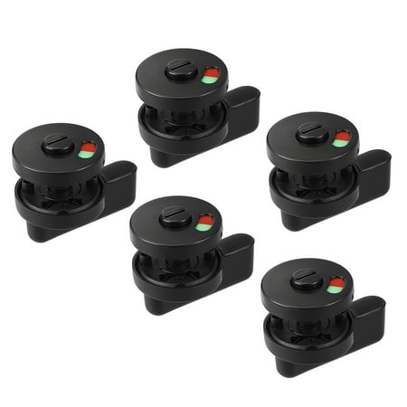 5pcs 53mm Diameter Plastic Nylon Privacy Indicator Door lock for Public Toilet