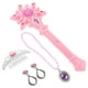 thumbnail image 4 of 1 set brillante varita de hadas copas de nieve palo de hadas princesa collar de corona de corona disfraz de rendimiento del niño, 4 of 4