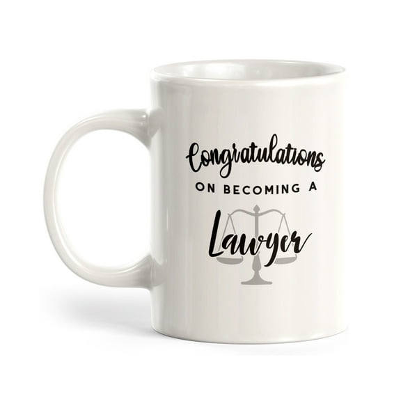 Congratulations on Becoming a Lawyer 11oz Plastic Coffee Mug