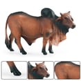 thumbnail image 4 of Figuras de simulación, figuras de acción de juguete, modelo de ganado, juguete preescolar, Animal para sala de estar, decoración del hogar, adorno coleccionable Marrón Baoblaze Figuras de vaca, 4 of 8