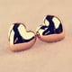 thumbnail image 5 of Qarigey 1 par de bonitos pendientes brillantes con forma de corazón para bodas y cumpleaños, tachuelas para , decoración de joyas, oro para oro 2Conjunto, 5 of 6