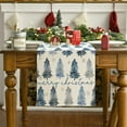 thumbnail image 6 of Christmas Table Runner – Snowflake and Tree Holiday Dining Decor in Red Green Multicolor, Machine Washable Table Cover for Indoor Christmas Dinner Party Kitchen Buffet Home Decoration, 6 of 6
