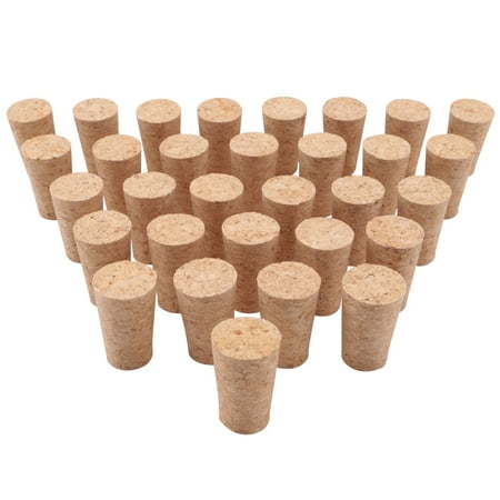 

Wood Bottle Stopper Soft Wood Corks Tapered Cork Wooden Beer Bottle Stopper for Wine Making Craft for Wine Bottle 30Pcs
