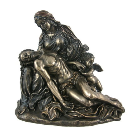 - PIETA Bronzed Finish Statue Jesus Michelangelo