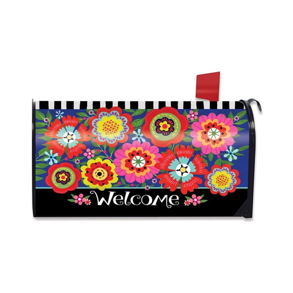 Briarwood Lane Spring Mailbox Cover - Standard Size - Bright Blooms For Spring Mailbox Cover