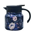 thumbnail image 2 of Dinmmgg Pitcher Vintage Floral Pattern Tea In 800 Stainless Thermal Carafe With Lid For Hot Drinks Tea Pot Insulated Teapot With Lid(Orange 800ml/27oz), 2 of 9