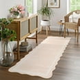 thumbnail image 2 of Washable Rugs for Living Room, Non Slip Modern Scalloped Rugs, Low Pile Soft Stain Resistant Rug Non Shedding Modern Print Floor Mats for Home Decor, 2 of 15