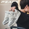 thumbnail image 4 of Comfortable and Fashionable Thick-Soled Shoes, Breathable Casual Sports Skateboard Shoes, Four-Season Men's lace-up Sports Shoes, 4 of 7