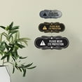 thumbnail image 3 of Signs ByLITA Designer Please Wear Eye Protection Sign (Brushed Silver) - Medium, 3 of 5